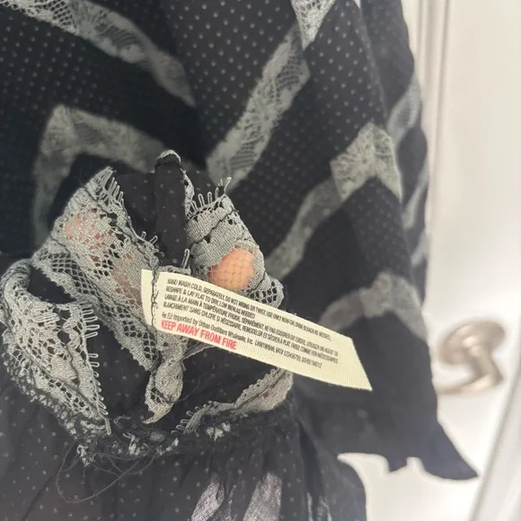 Free People Lace and Voile Trapeze Slip Dress - Picture 4 of 8